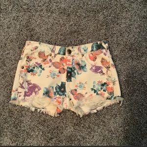 Women’s Free People Flower Design Jean Shorts 25